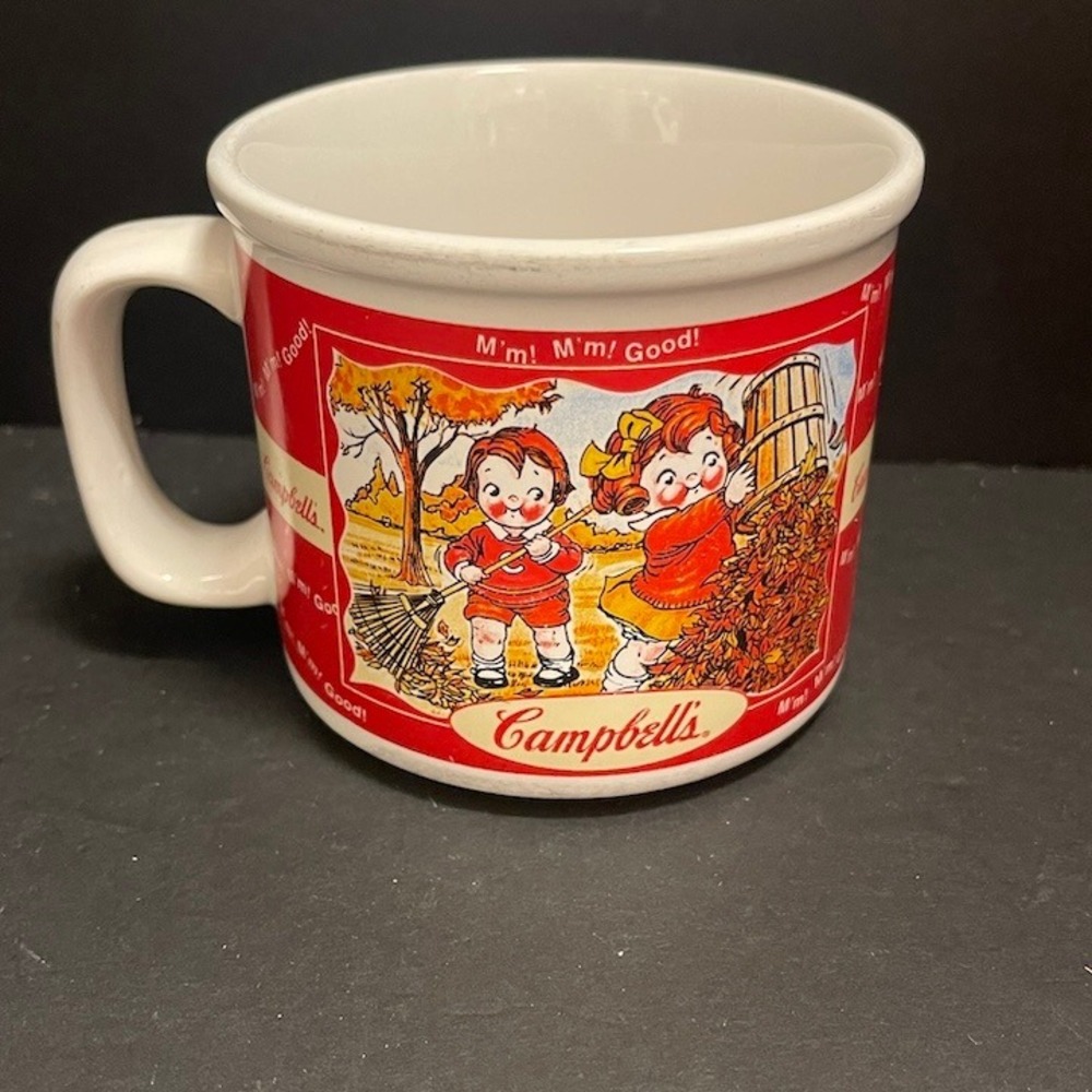Campbell's Kids Vintage Autumn Winter Soup Cup‎ 100 Year Celebration 1998 Lot C